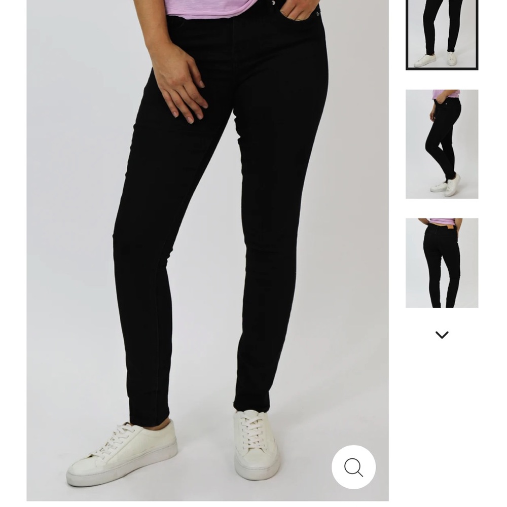 Gisele high rise skinny jeans in black size 29